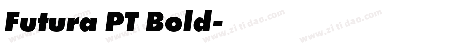 Futura PT Bold字体转换